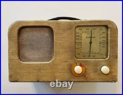 Vintage Arline Kilocycles Meters Tube Radio