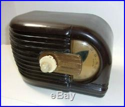 Vintage Art Deco 1930's Zenith 6D-311 Tube Radio Works