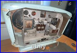 Vintage Art Deco Baby Blue Excelsior SNR52 French Tabletop Tube Radio
