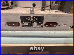Vintage Art Deco Baby Blue Excelsior SNR52 French Tabletop Tube Radio