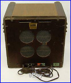 Vintage Art Deco Black Dial Zenith Model Zephyr 7-S-433 Tombstone Tube Radio