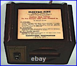 Vintage Art Deco Electro-Aire Electronic Ionizer Radio Tube Chassis Bakelite