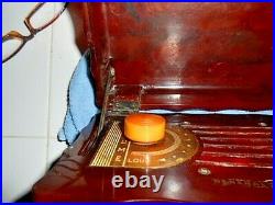 Vintage Art Deco General Electric Catalin radio L622 Jewel box restored Nice