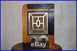 Vintage Art Deco MAJESTIC Tube Radio Receiver Model 49-B 440 Chasis Original NR