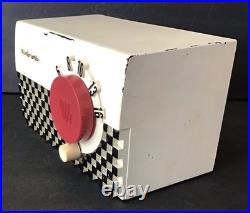 Vintage Art Deco MCM Midget MOTOROLA 1951 Tube Radio Model 5R1 Black/White 50's