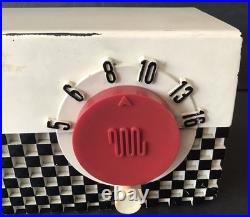 Vintage Art Deco MCM Midget MOTOROLA 1951 Tube Radio Model 5R1 Black/White 50's