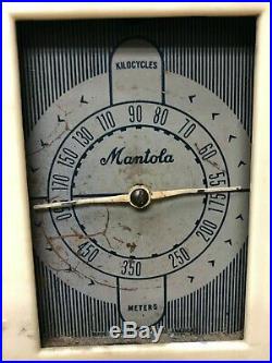 Vintage Art Deco Mantola Desktop Tube Radio