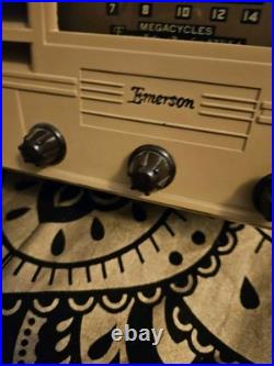 Vintage Art Deco Rare 1939 Emerson CG-268 AM/SW Tube Radio-Tested & Working
