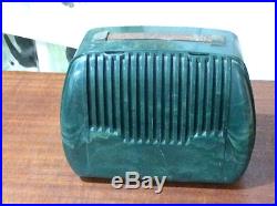 Vintage Art Deco Sentinel Model 316P- Portable Mini Tube Radio- Rare Green