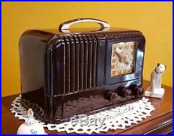 Vintage Arvin 664 Bakelite Tube Radio (1946) COMPLETELY RESTORED