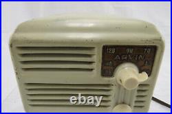 Vintage Arvin Midget Tube AM Radio Model 444 / 444A with Backplate Rare