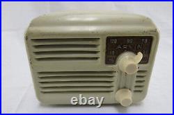 Vintage Arvin Midget Tube AM Radio Model 444 / 444A with Backplate Rare