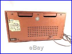 Vintage Arvin Tabletop Desktop Model Tube Radio AM/FM 2 Band cherry Case 32r43