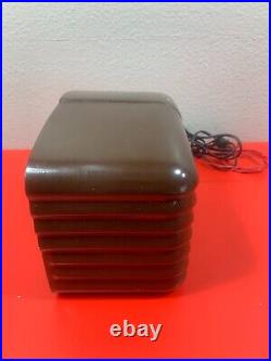 Vintage Arvin Tube Radio Metal Case 502 Midget AM Tested Working Rare Antique