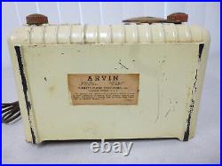 Vintage Arvin Tube Radio Model 355-T Not Tested As Is