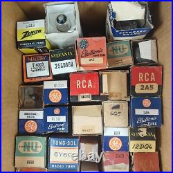 Vintage Assorted Radio Tubes Lot GE RCA Zenith Sylvania Electronics Vintage Assorted Radio Tubes Lot GE RCA Zenith Sylvania Electronics