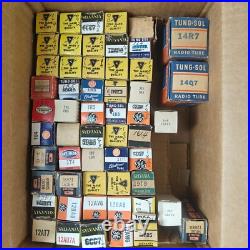 Vintage Assorted Radio Vacuum Tubes Lot Sylvania, GE, Tung-Sol Vintage Assorted Radio Vacuum Tubes Lot Sylvania, GE, Tung-Sol