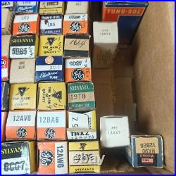 Vintage Assorted Radio Vacuum Tubes Lot Sylvania, GE, Tung-Sol Vintage Assorted Radio Vacuum Tubes Lot Sylvania, GE, Tung-Sol