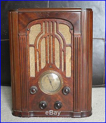 Vintage Atwater Kent Model 317/337 Tube Radio, Tombstone, VERY NICE