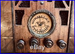 Vintage Atwater Kent Radio Model 145 Circa 1934 Tube Radio Untested