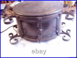 Vintage Atwater-kent Or Rca Or Tube Radio Speaker On Nice Wrought Iron Stand