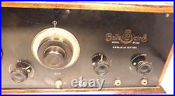 Vintage BELLE CLAIRE #588 BATTERY RADIO Untested with5 GLOBE TUBES