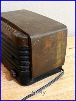 Vintage BENDIX Model 526C Catalin tube radio 1946 Parts Or Repair