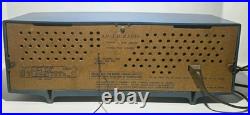 Vintage BLUE NEC Galaxie Tube Radio 2 Speaker Mid Century Japan Working MCM