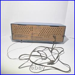 Vintage BLUE NEC Galaxie Tube Radio 2 Speaker Mid Century Japan Working MCM