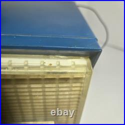 Vintage BLUE NEC Galaxie Tube Radio 2 Speaker Mid Century Japan Working MCM