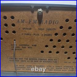 Vintage BLUE NEC Galaxie Tube Radio 2 Speaker Mid Century Japan Working MCM