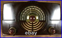 Vintage Bakelite ZENITH TONE REGISTER AM/FM Tube Radio, Model 7H920, Works Great