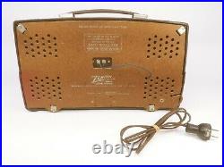 Vintage Bakelite Zenith Tube Radio Mid Century Atomic Retro 1944 WWII K725
