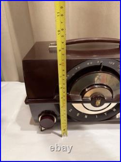 Vintage Bakelite Zenith Vacuum Tube Radio Phono Input Untested