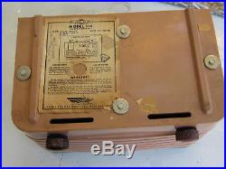 Vintage Bendix Model 114 Polystyrene AM All American 5 Tube Radio