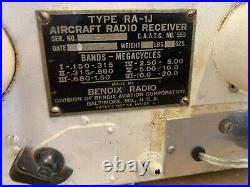 Vintage Bendix Ra-1j Flightphone Radio 1940's. Rare