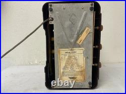 Vintage Bendix Tube Radio 1940s Bakelite AM Radio Model 526C No Power