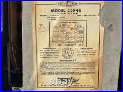 Vintage Bendix Tube Radio 1940s Bakelite AM Radio Model 526C No Power
