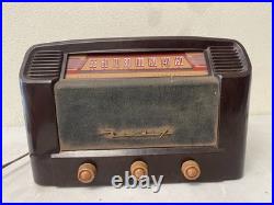 Vintage Bendix Tube Radio 1940s Bakelite AM Radio Model 526C No Power