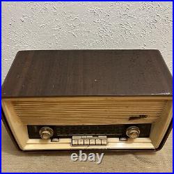 Vintage Blaupunkt Madrid De Luxe Typ 20810 Tube Radio Parts Or Repair Germany