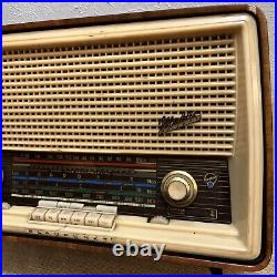 Vintage Blaupunkt Madrid De Luxe Typ 20810 Tube Radio Parts Or Repair Germany