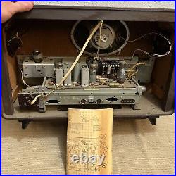 Vintage Blaupunkt Madrid De Luxe Typ 20810 Tube Radio Parts Or Repair Germany