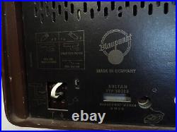 Vintage Blaupunkt Sultane Tube Radio Germany AM/FM/SW Wood Case Long Short Wave