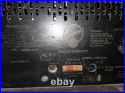Vintage Blaupunkt Verona 20103 German Tube Radio AM/FM/SW 1960's - WORKS