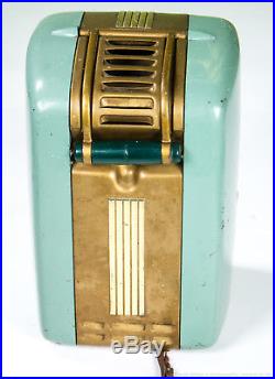 Vintage Blue 1940s WESTINGHOUSE H-125 Little Jewel Refrigerator Tube Radio USA