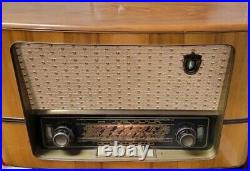 Vintage Braun R555UKW German Tube Radio Mid Century Frankfurt Antique