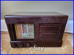 Vintage British Bush Etronic 1950s Bakelite radio model AC34
