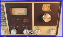 Vintage Browning Golden Eagle Mark IV 4 Tube Ham Radio Gear TESTED