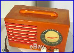 Vintage Butterscotch Emerson Radio, Patriot Aristocrat 400, C. 1940