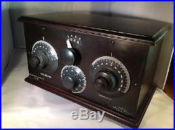 Vintage CHELSEA RADIO CO Regenerative 1 Tube Receiver 104, restored, not tested